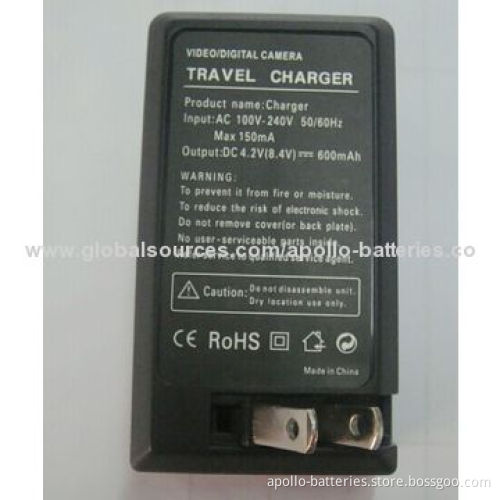 Camera Rechargeable Battery Charger for Sony NP-FM50, 4.2V, 600mAh